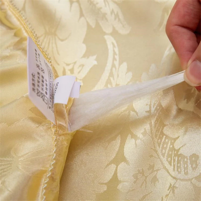 

100% Natural Mulberry Silk Cotton Duvet Comforter Bedspreads Winter Quilted Quilts Blanket Bed Filling King Queen Double Size