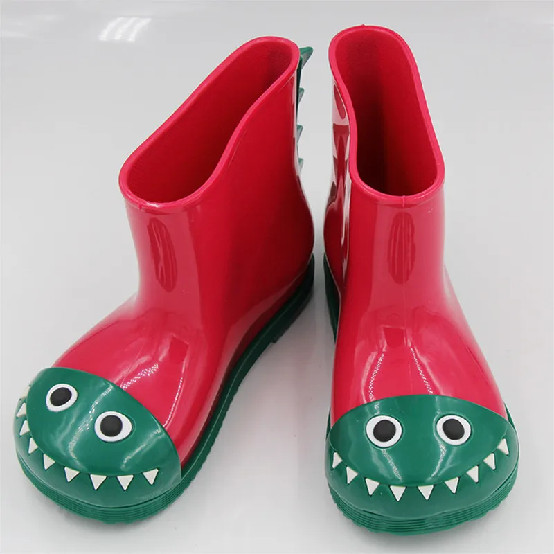Всесезонные детские непромокаемые сапоги для девочек и мальчиков с рисунком