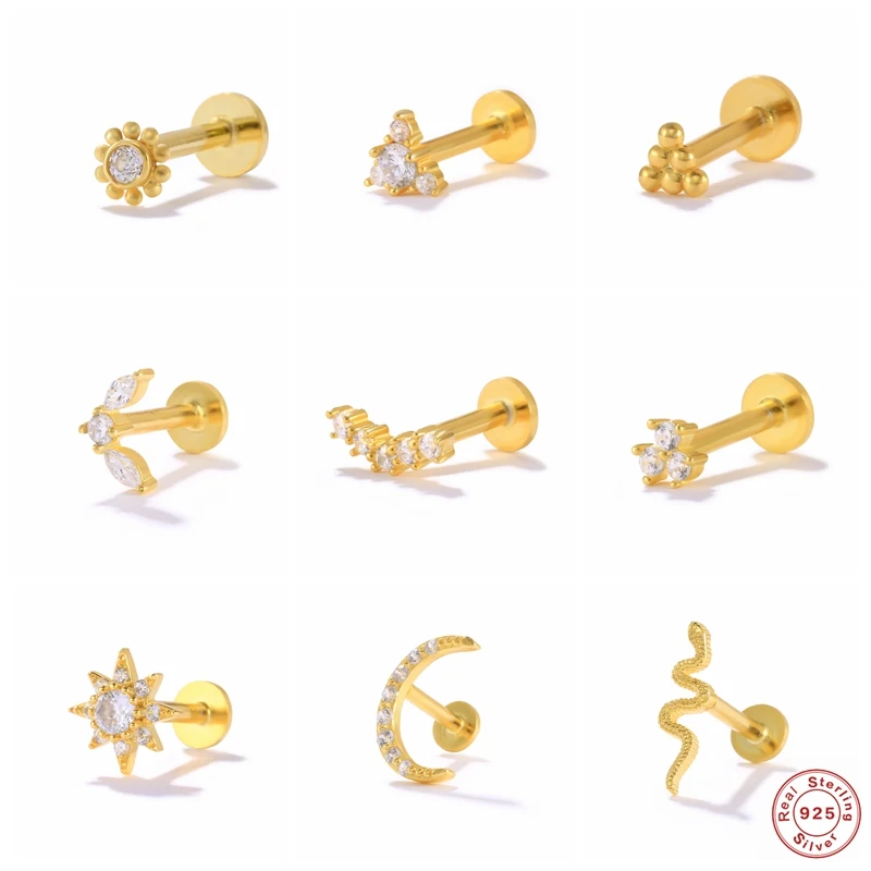 

Женские серьги-гвоздики из серебра 925 пробы, с фианитами