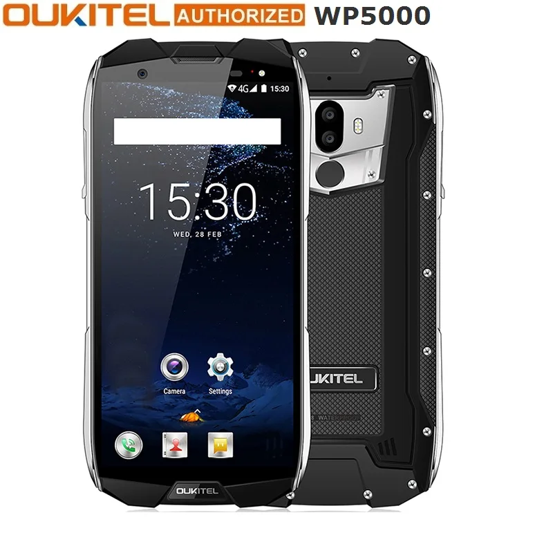 Отремонтированный Смартфон OUKITEL WP5000 IP68 С 5 7 дюймовым дисплеем восьмиядерным