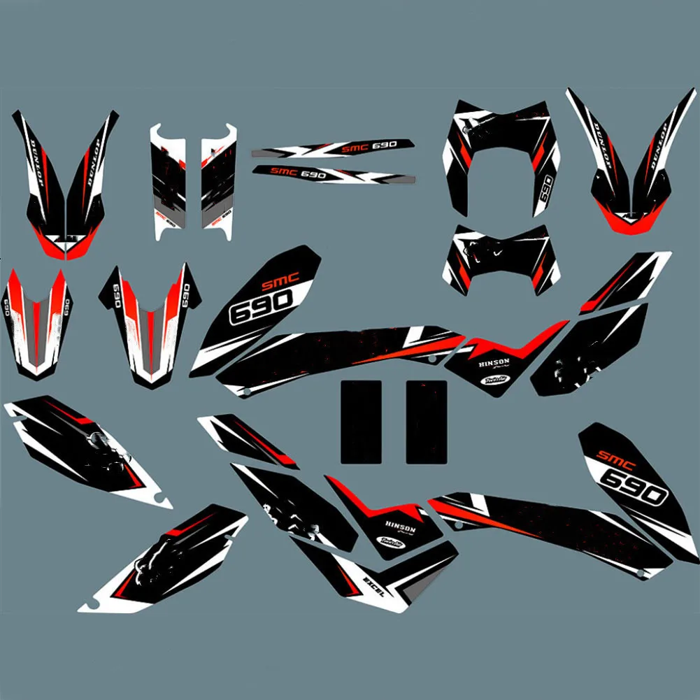 SMCR 690 полный набор графических наклеек Бесплатные имена номеров на заказ