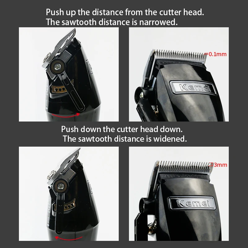 

Kemei-2850 Professional Hair Clipper Powerful Hair Trimmer Barber Cutting Hair Shaving Machine Haircut Trimmer Styling Tools