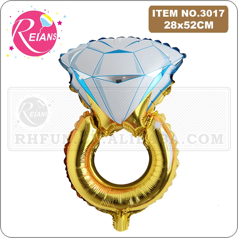 

Small Diamond Ring Foil Balloon for Anniversary Wedding Decoration Valentine's Day Decor Balloon Engagement Decorative Supplies
