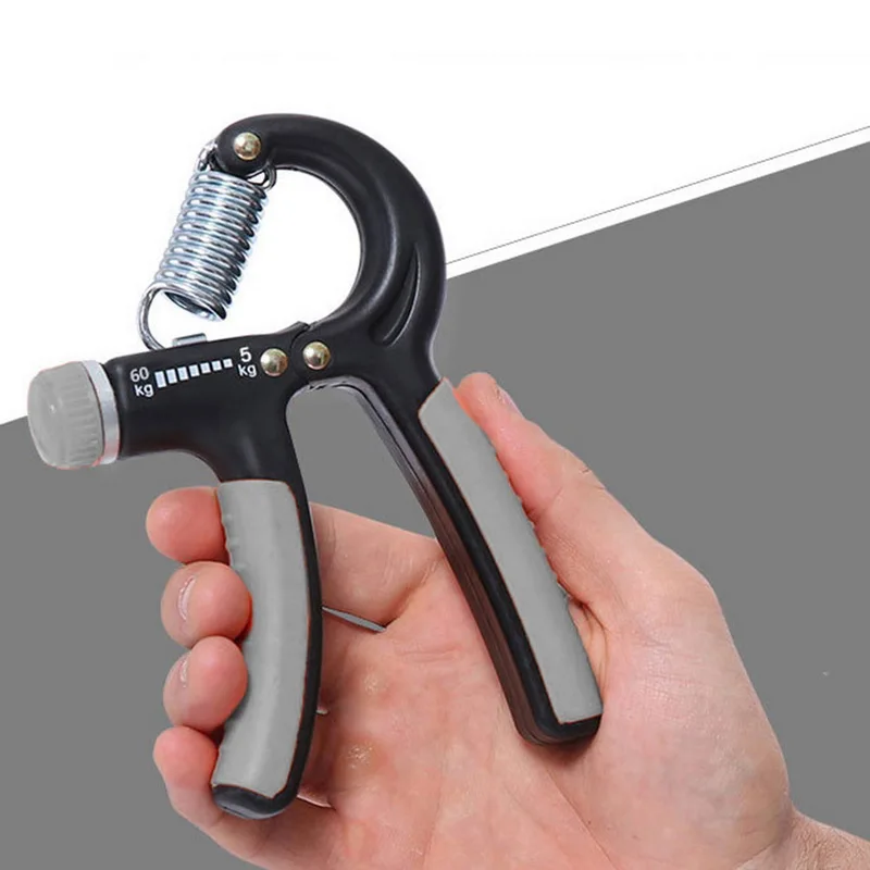 

R-shape Adjustable Hand Grip Gym Strength Countable Exercise Strengthener Gripper Finger Pinch Carpal Expander Finger Exerciser