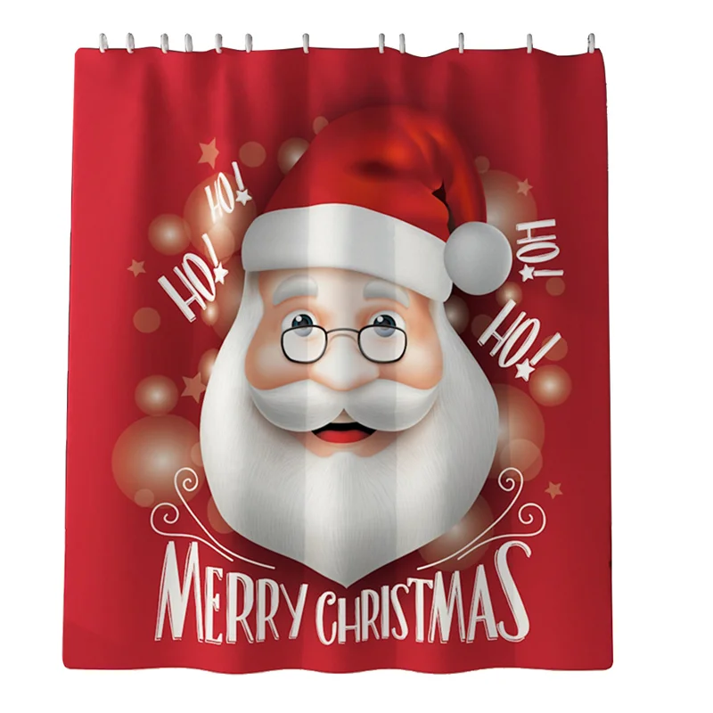 Рождественская серия Звездный колокол с принтом Санта Клауса водонепроницаемая