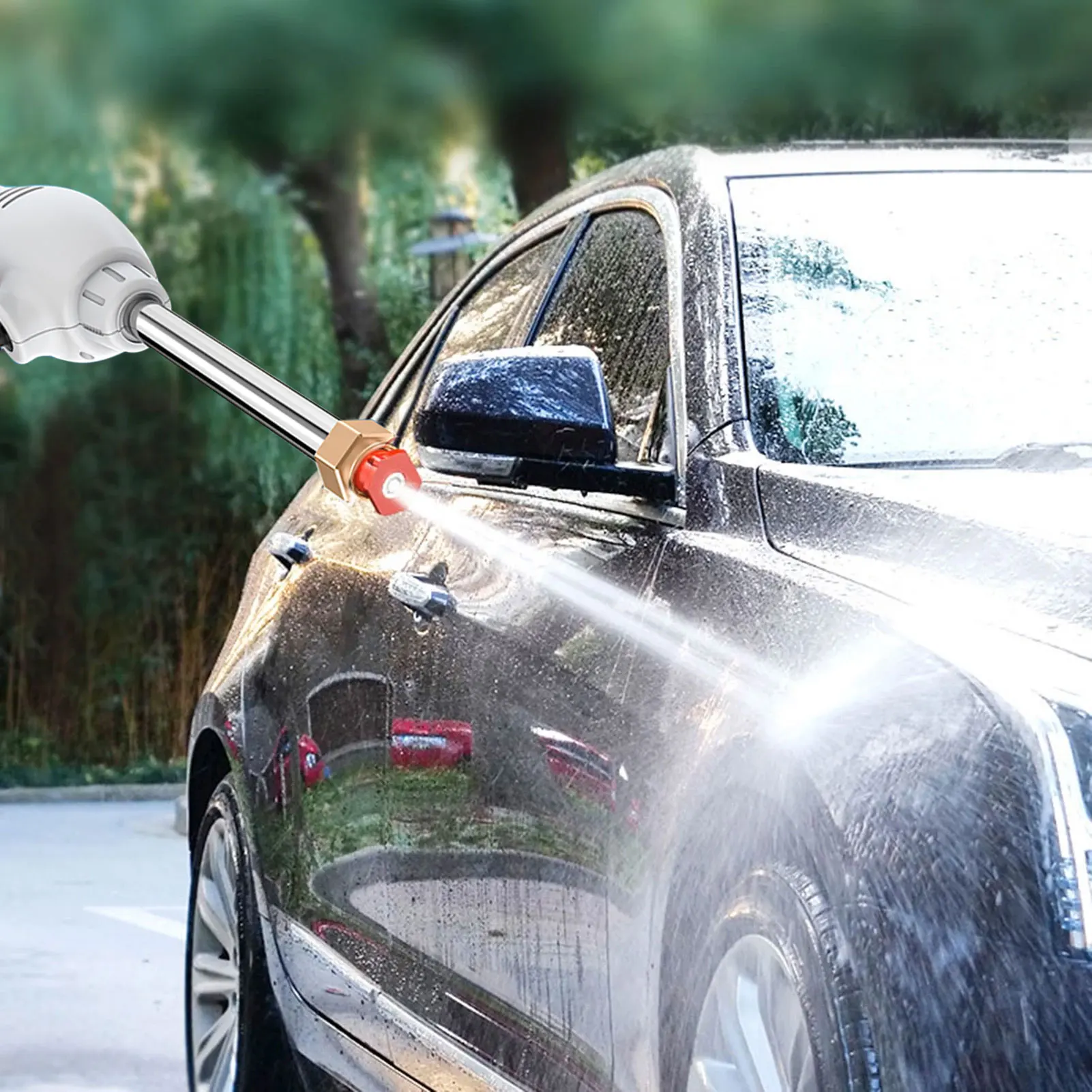 Цена Пистолет для мойки автомобиля высокого давления, Электрический мойщик высокого давления, портативный беспроводной автомобильный очистите...