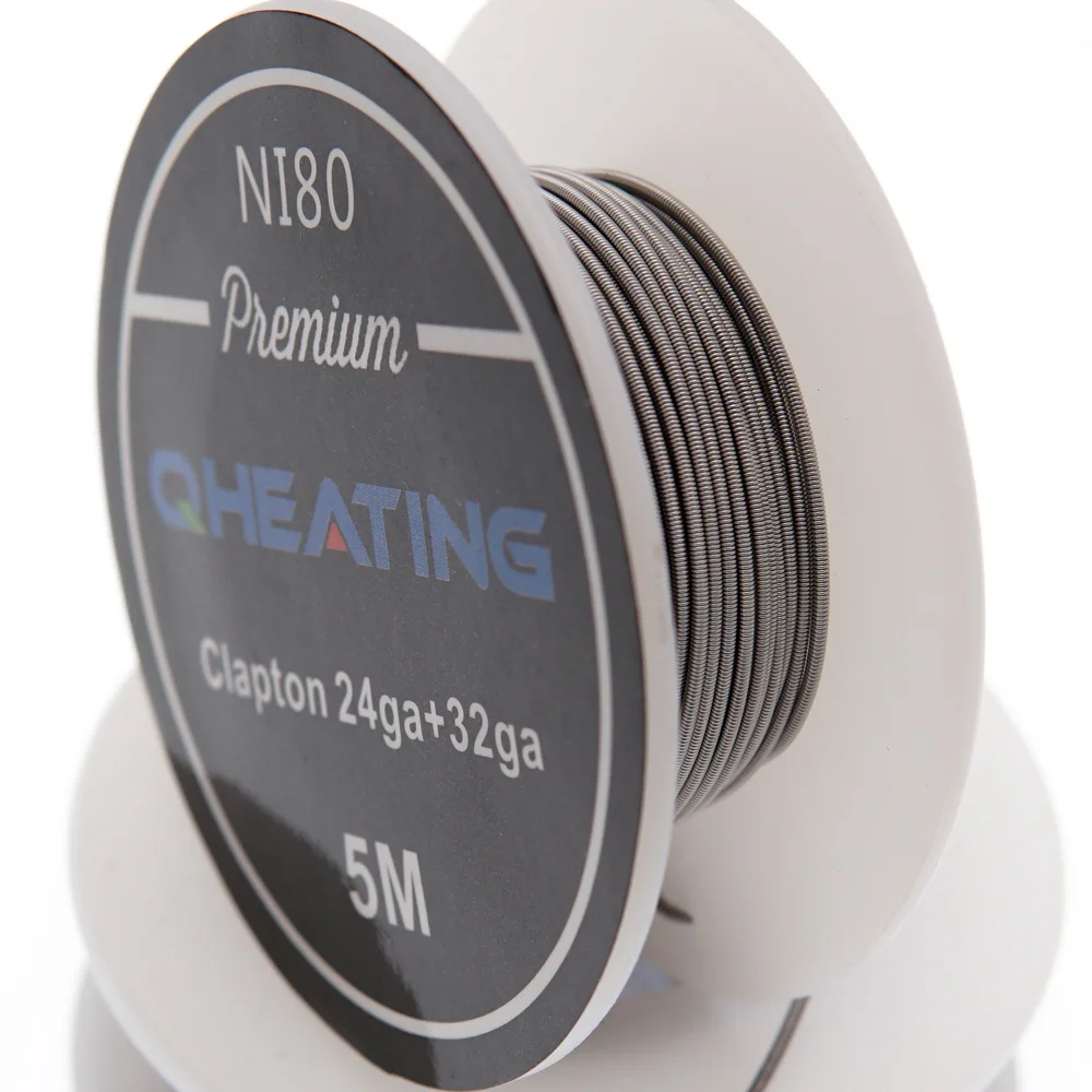 Qheater 5 м/рулон NI80 Clapton провод для RDA RBA перестраиваемый распылитель электронная