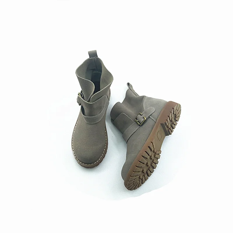 Careaymade-Японский новый стиль плоские и серые женские художественные Ретро ботинки