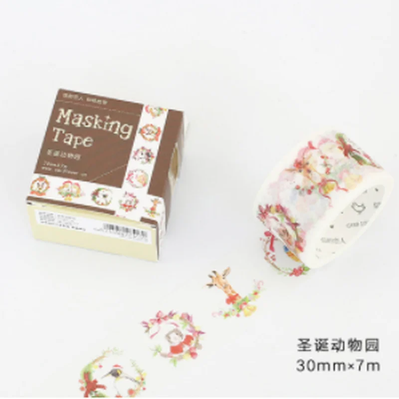 

1PC Creative Christmas Decorative Adhesive Tape Washi Masking Tap