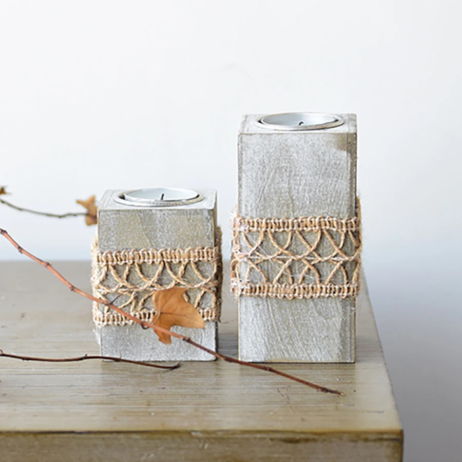 Романтические подсвечники в скандинавском ретро стиле рождественские украшения