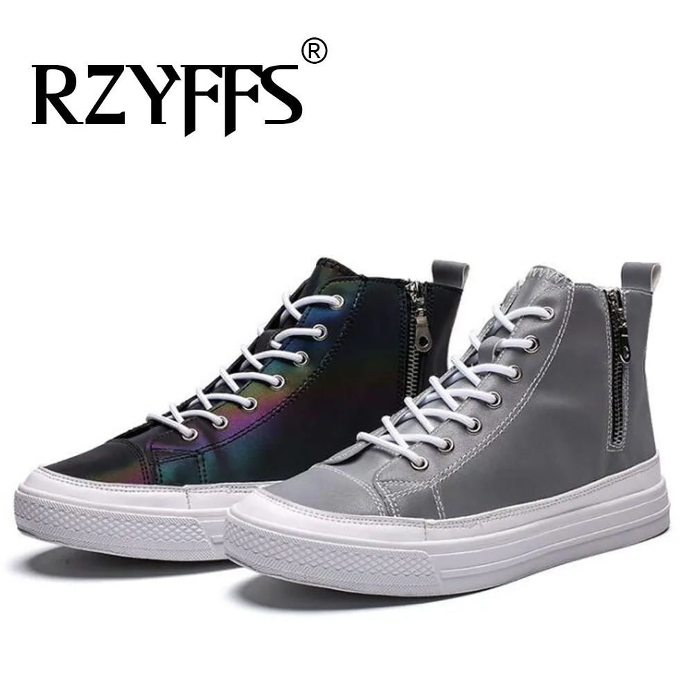 Мужские парусиновые туфли с подсветкой 2019 модная мужская обувь