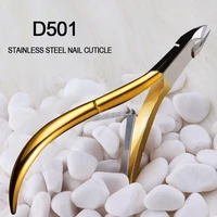 d501 cuticle scissors high quality stainless steel nail nipper clipper nail art golden handle vietnamese cutter tool accessories