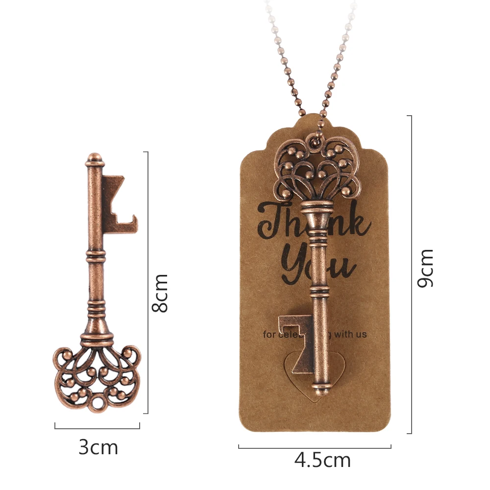 Металлический ключ открывалка для пивных бутылок кольцо вина брелок свадебные