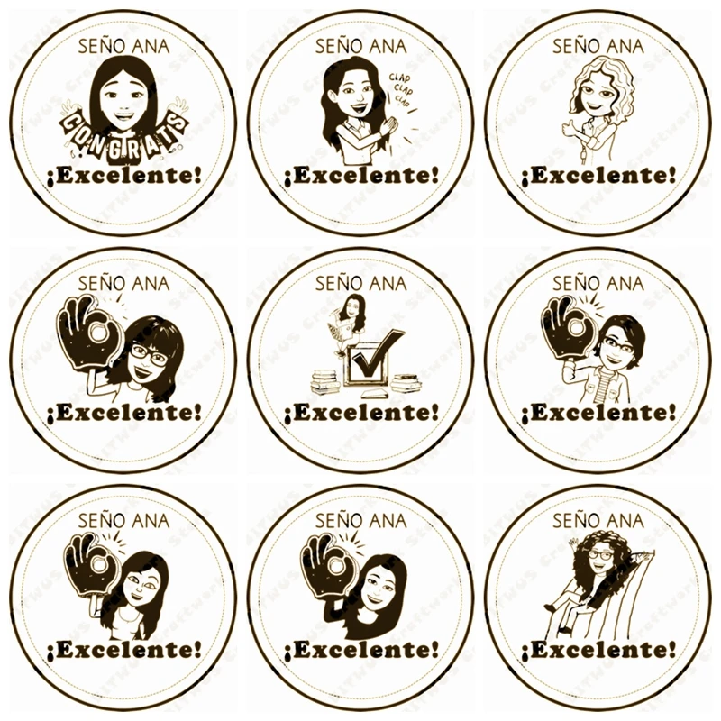 40 мм круглый все lanuage отличная работа подгонянный штамп для самостоятельной