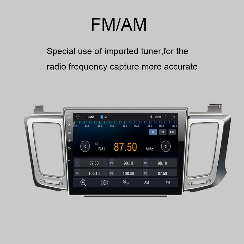 Автомагнитола с GPS-навигацией Android 10 0 Восьмиядерный процессор HD экран BT Wi-Fi RDS для