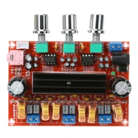 dc 12 24v tpa3116d2 50wx2 100w 2 1 channel digital subwoofer power amplifier board