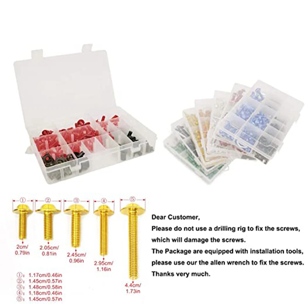 Для YAMAHA YZF R1 R1M R15 R25 R3 R6 R125 MT 07 09 10 FZ6 FZ8 Мотоцикл с ЧПУ полный обтекатель болт наборы