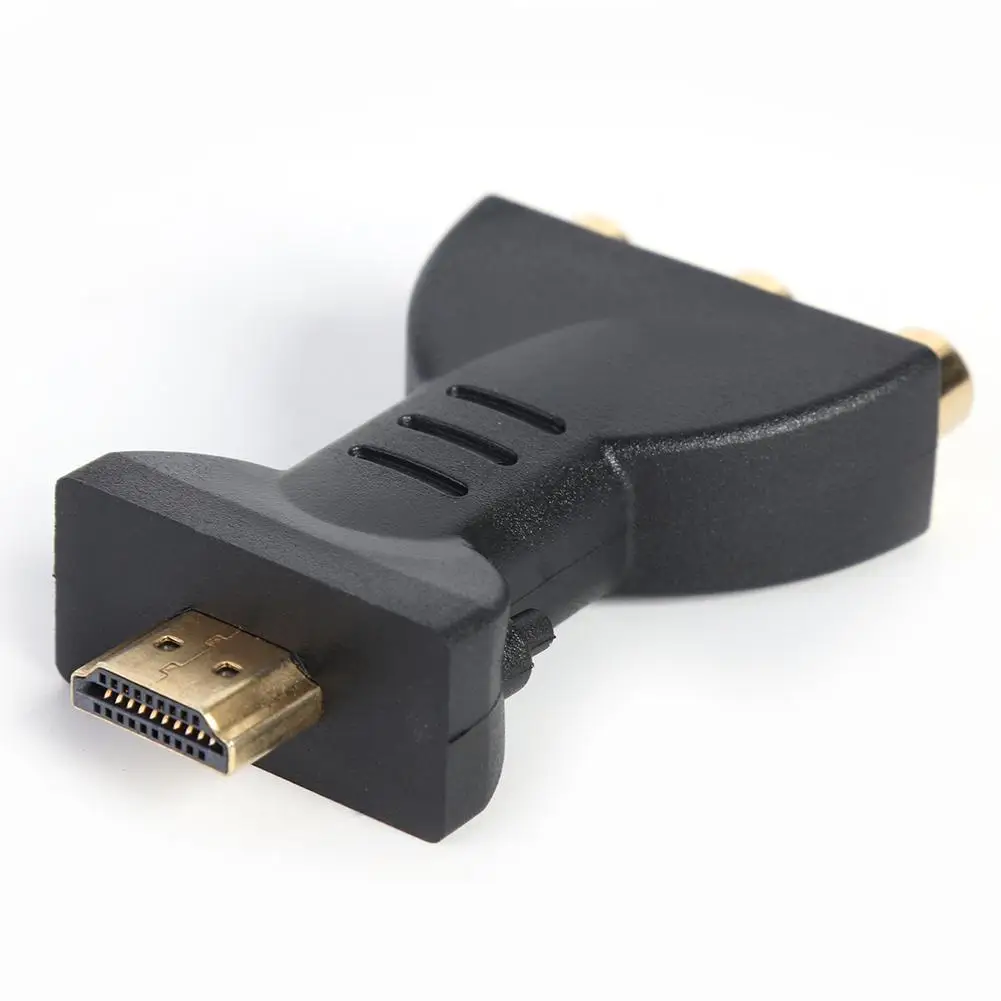 Цифровой AV-сигнал HDMI-совместимый с 3 RCA штекер-гнездо аудиоадаптер компонент
