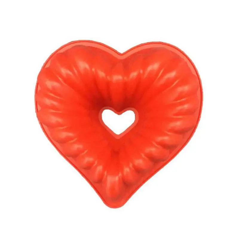 

Love Heart Shape Cake Mold Silicone Freezing and Baking Pastry Molds Mousse Bread Mould Bakeware DIY Non-Stick Cake Pan