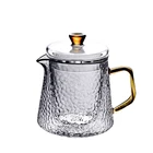 Хороший прозрачный чайник из боросиликатного стекла с ситечком для заварки из нержавеющей стали 304, термостойкий чайник для кофе, квадратный чайник