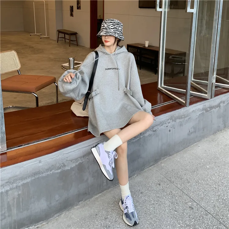 

YTX059 French Sweatshirts women's autumn and winter new 2021 hot style Korean loose design hooded