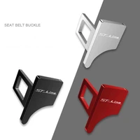 car safety buckle clip seat belt plug alarm canceler stopper for ford st line focus mk2 mondeo fiesta kuga car styling dustproof
