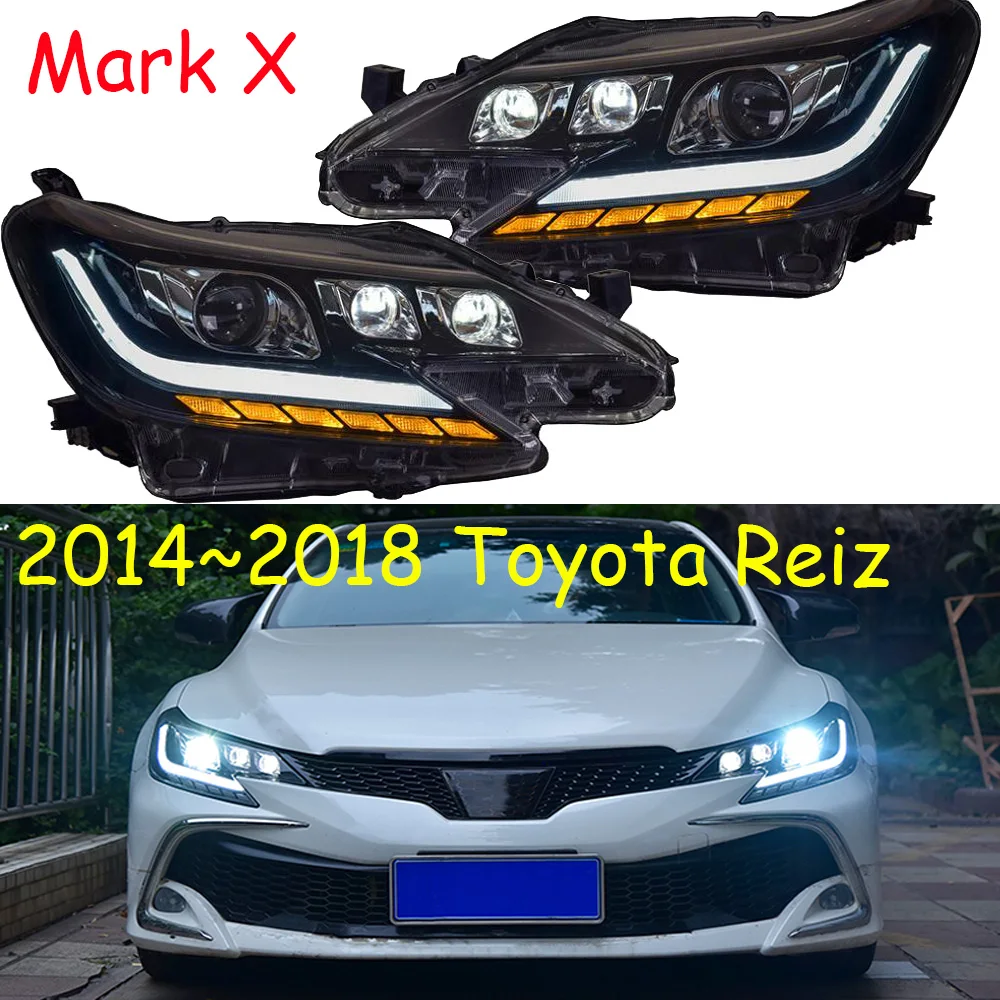 2014 ~ 2017y автомобиля bupmer головной светильник для Toyota Reiz Mark X автомобильные