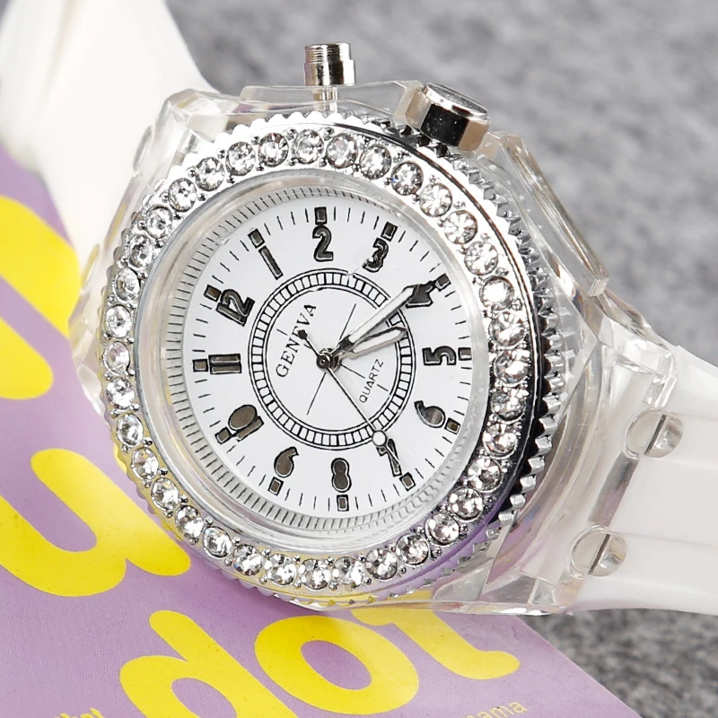 

School Boy Girl Watches Electronic Colorful Light Source Sister brother Birthday kids Gift Clock Fashion Children's Wrist Watch