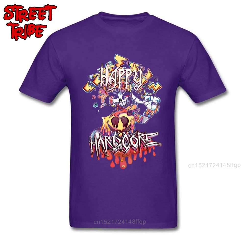 Футболка с рисунком Хэппи хардкор Мужская футболка Мультяшные комиксы футболки
