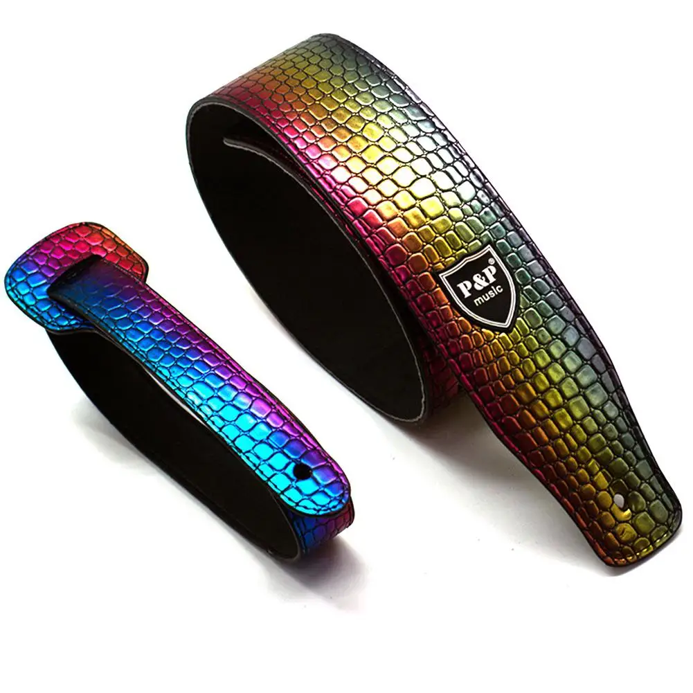 pu leder gitarre strap beth riemen taste adapter schlösser einstellbare elektrische akustische bass guitar strap gürtel gitarre zubehör