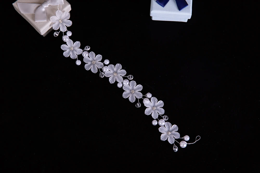 Hot Korean Handicraft Beads Wedding Tiara Superior quality Bride headbands wreath Bridesmaid Hair Headdress Accessories | Украшения и