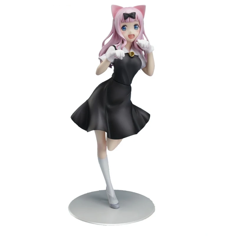 

Anime Kaguya Sama: Love Action Figures Fujiwara Chika Model Ornaments Hand-Made 22 Cm PVC Collectible Toys for Gifts In Stock