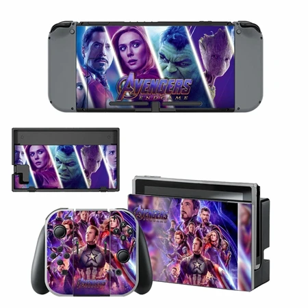 Мстители, супер герой, rend Switch Skins, наклейка nintendo switch для консоли nintendo Switch Joy-con, контроллер - Цвет: YSNS1963