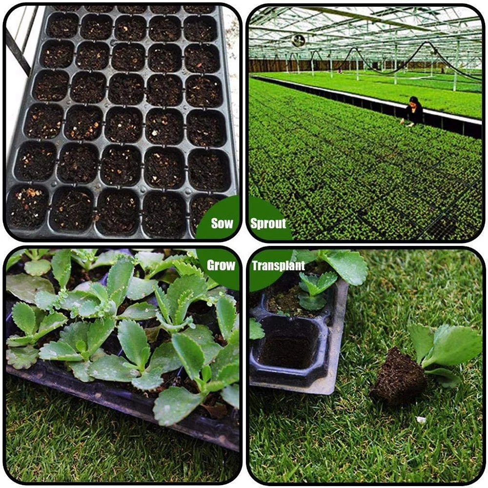

10Pcs Cells Seedling Starter Tray Strength Seed Germination Plant Flower Pots Nursery Grow Box Propagation For Gardening