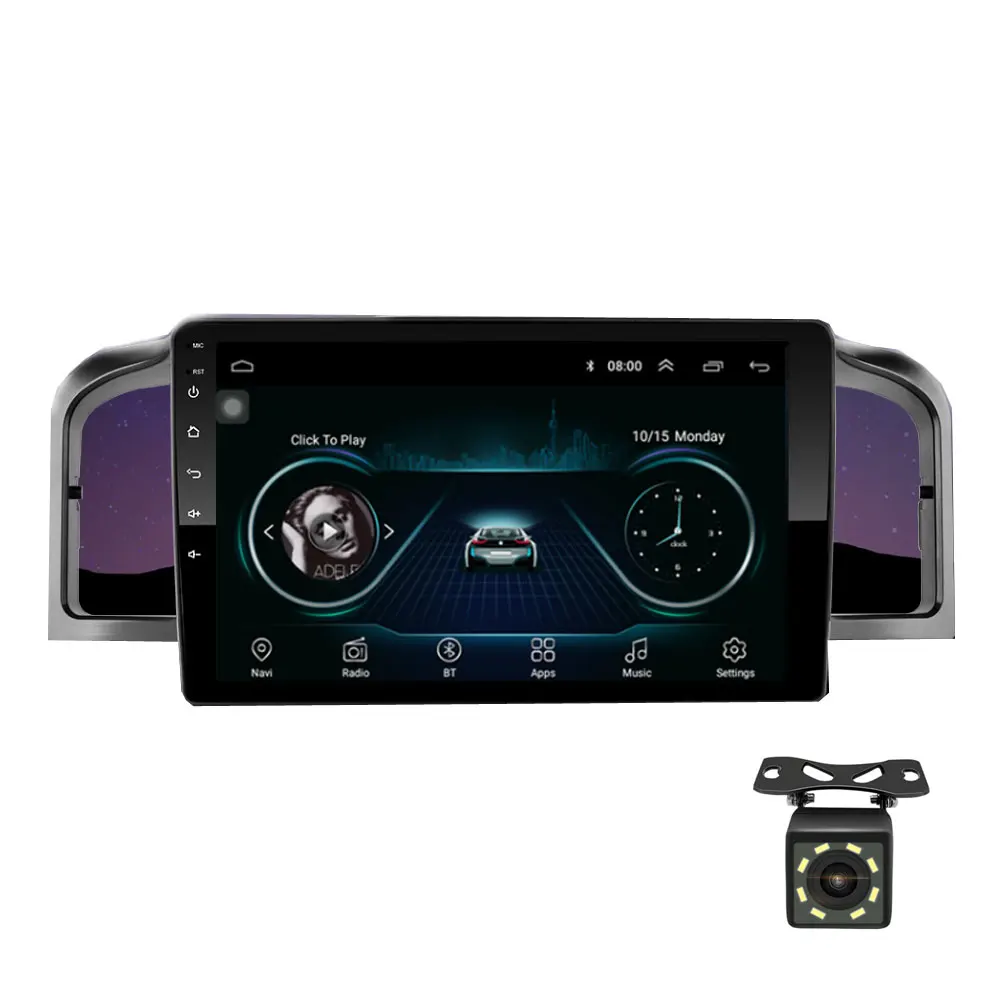 Автомобильный навигатор, 9 дюймов, Android 8,1, четырехъядерный процессор, поддержка зеркала, DAB 2DIN, автомобильный Радио, мультимедийный видео плеер для Lifan 620/Solano