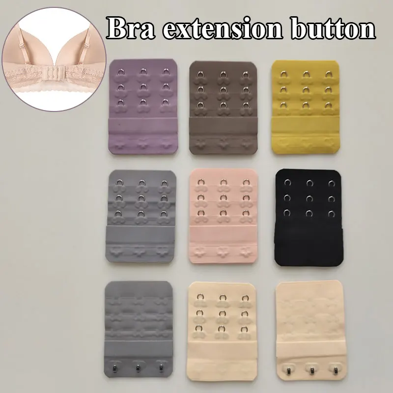 

1Pc 3 Hook Women Intimates Lengthened Bra Hook Extenders Seamless Bra Strap Extension Hook Adjustable Belt Buckle Accessories