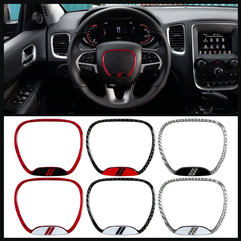Декоративное кольцо на руль автомобиля из углеродного волокна для Dodge RAM 1500 2500 3500