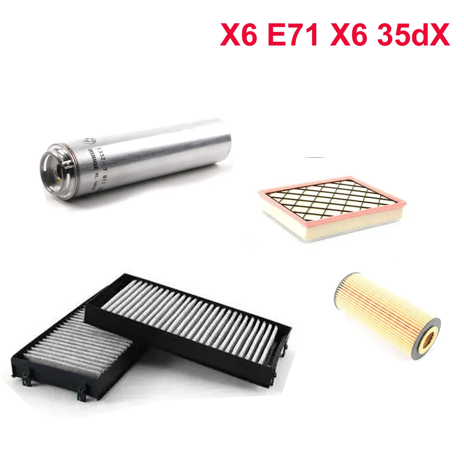 

Для bmw X6 E71 X6 35dX набор фильтров двигателя 11427788460 13327811227 13717798342 64316945585