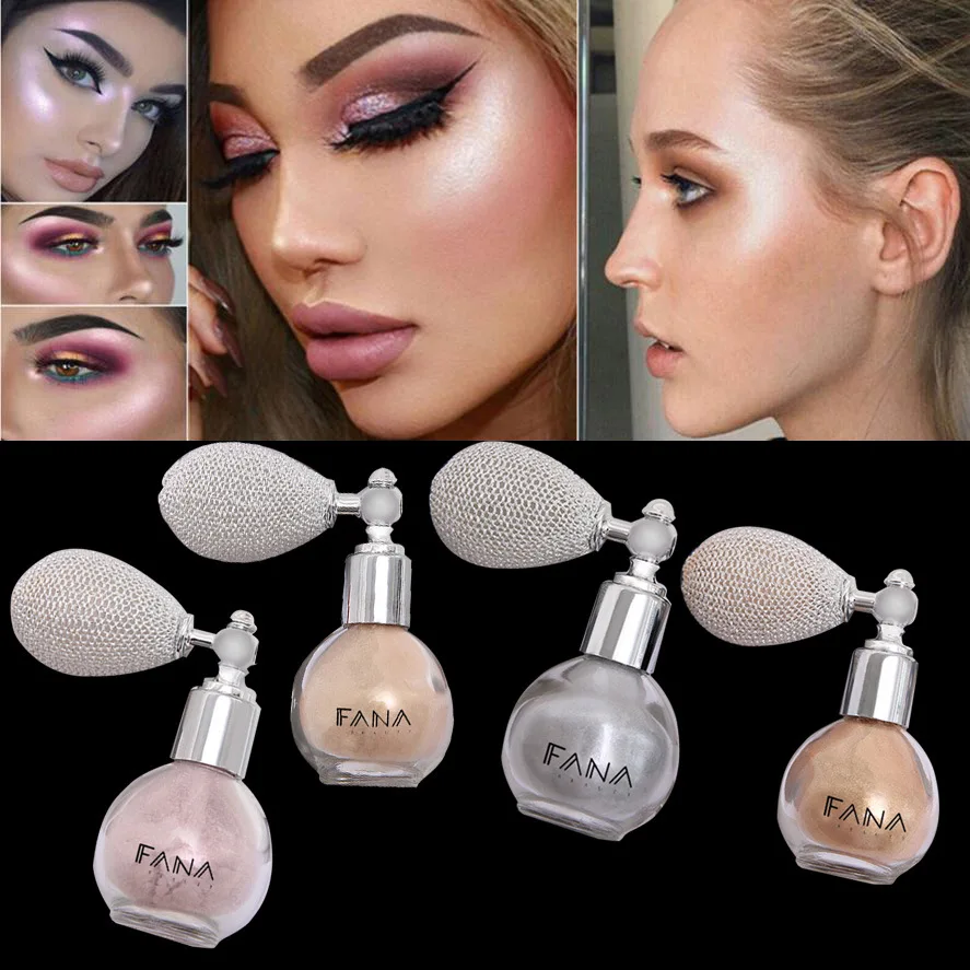 

Shiny Glitter Highlighter Powder Mini Portable Makeup Spray Glitter Shimmer Brightening Powder for Face Body