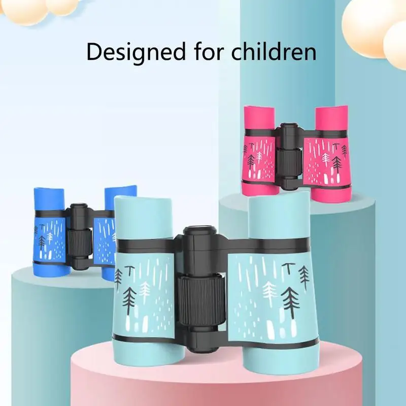 

High Quality Binoculars 4x30 Portable Anti-skid Rubber Children Outdoor Gifts Learning Telescope Science For Kids P6I4