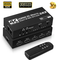 3x2 hdmi audio extractor 3 in 2 out hdmi2 0b matrix matrix switcher splitter support video switcher auto scaling hdcp2 2 4k 60hz