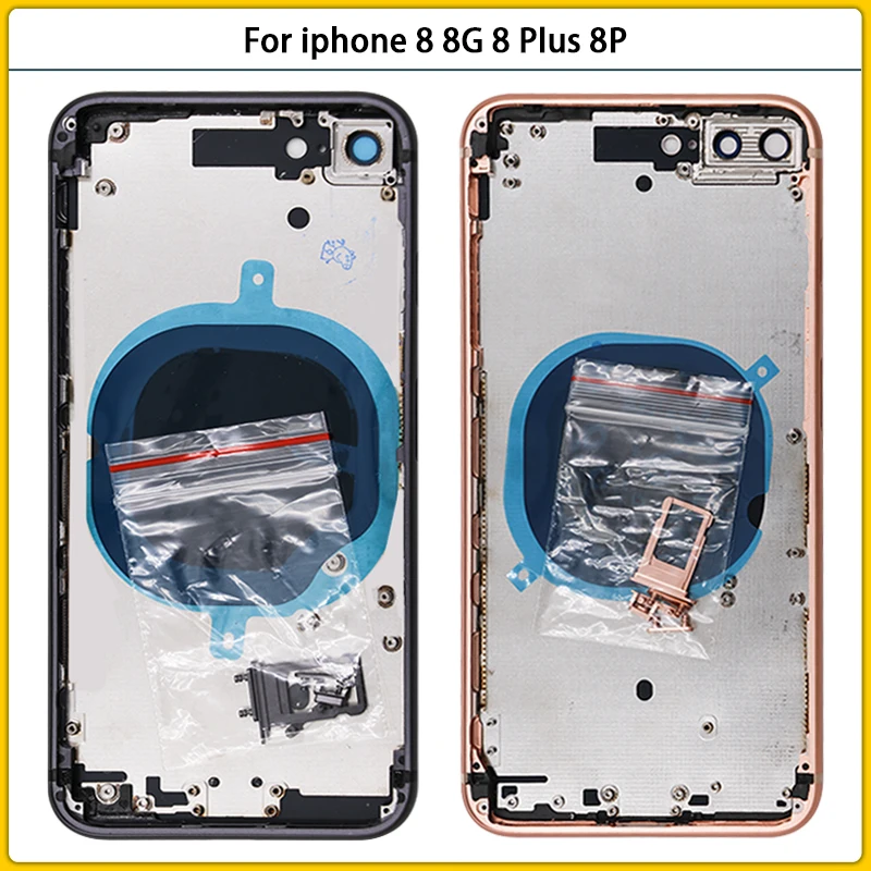 Крышка батарейного отсека для iphone 8 8G задняя крышка средняя рамка корпус Новинка