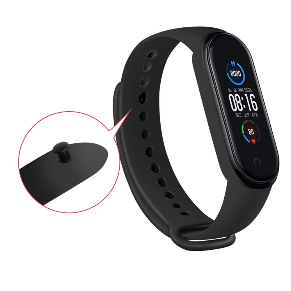 Водонепроницаемый силиконовый браслет для Xiaomi Mi Band 3 4 5 6 модный спортивный