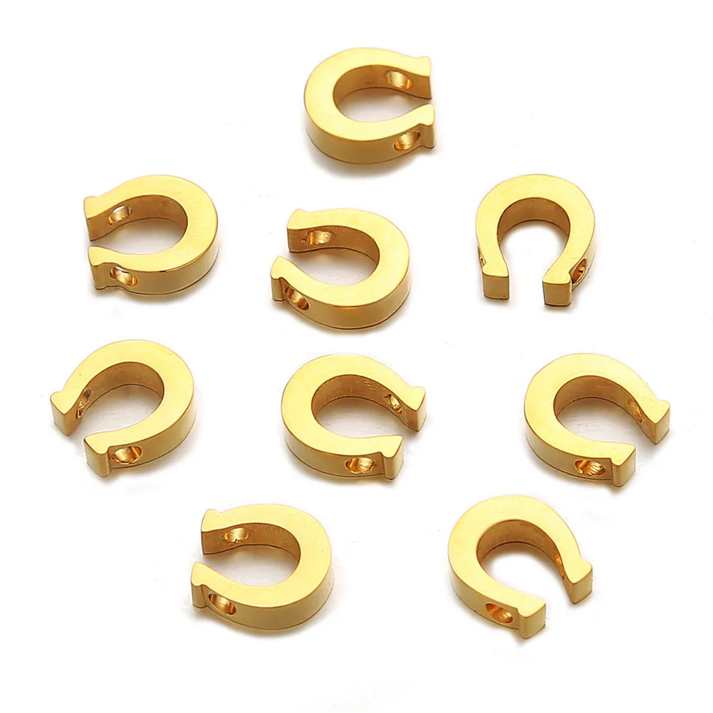 5 шт./лот подвеска в форме дуги из нержавеющей стали для изготовления ювелирных