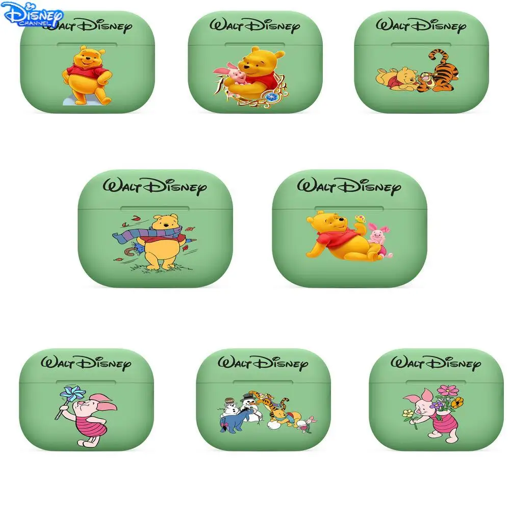 Disney Pooh Piglet For Airpods pro 3 case Protective Bluetooth Wireless Earphone Cover Air Pods airpod case air pod cases green