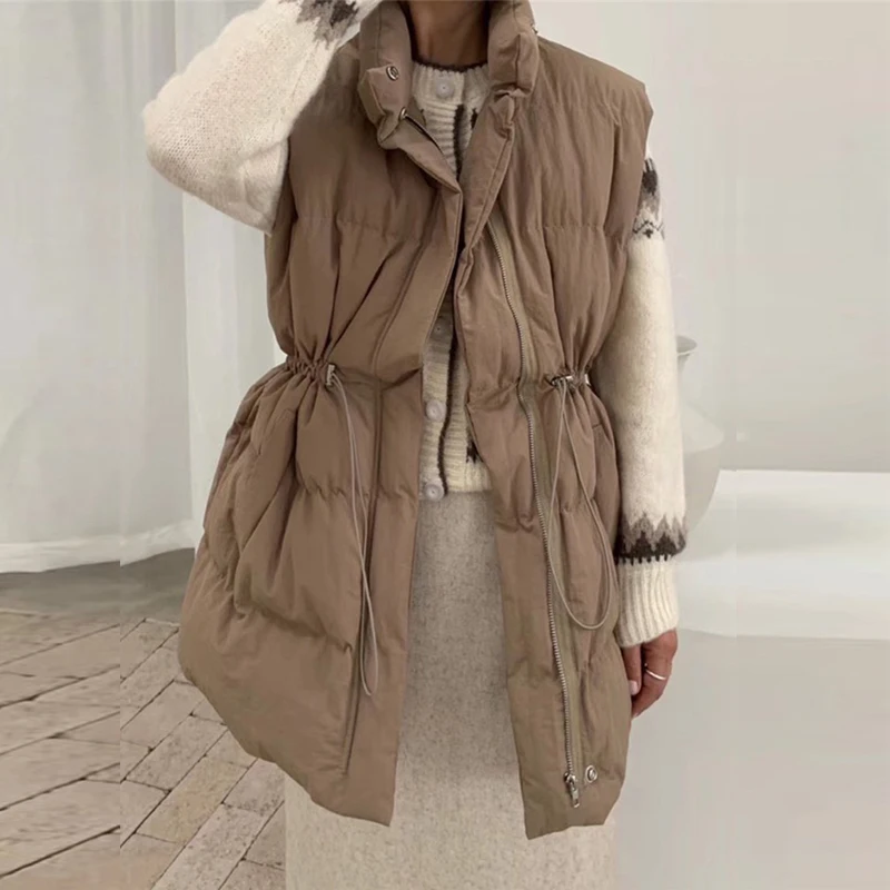 Зимний жилет Toppies Женская куртка без рукавов Толстая теплая парка пуховик с