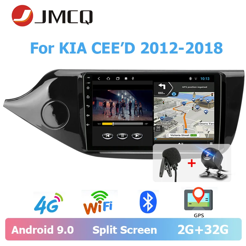 JMCQ автомобильное радио Android 9 0 для KIA Cee 'd CEED JD 2012 2018 мультимедийный видео плеер 2