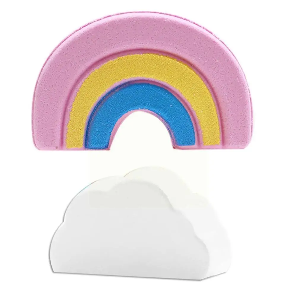 

Натуральная Радужная соль для ванны для ухода за кожей, отшелушивающие увлажняющие принадлежности для ванны, бомбочки с пузырьками B B3i6