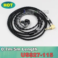 xlr balanced 3 5mm 2 5mm 8 cores silver plated headphone cable for gorilla earsnoble audiolime ears in ear monitors ln006357