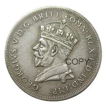 

Австралия 1 Florin 1927 Посеребренная копия монеты